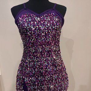 Sequin Purple sequin costume